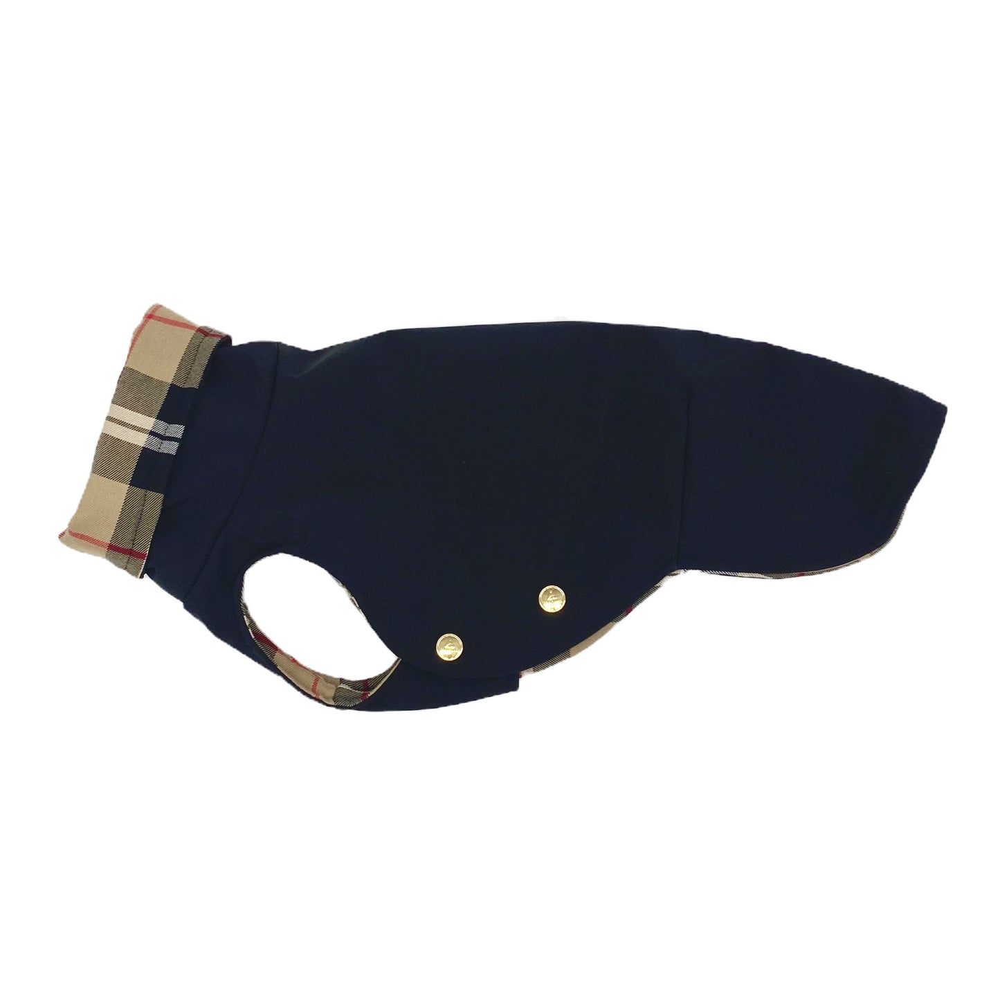 Iggy Hundemantel Softshell SCHWARZ +KARO