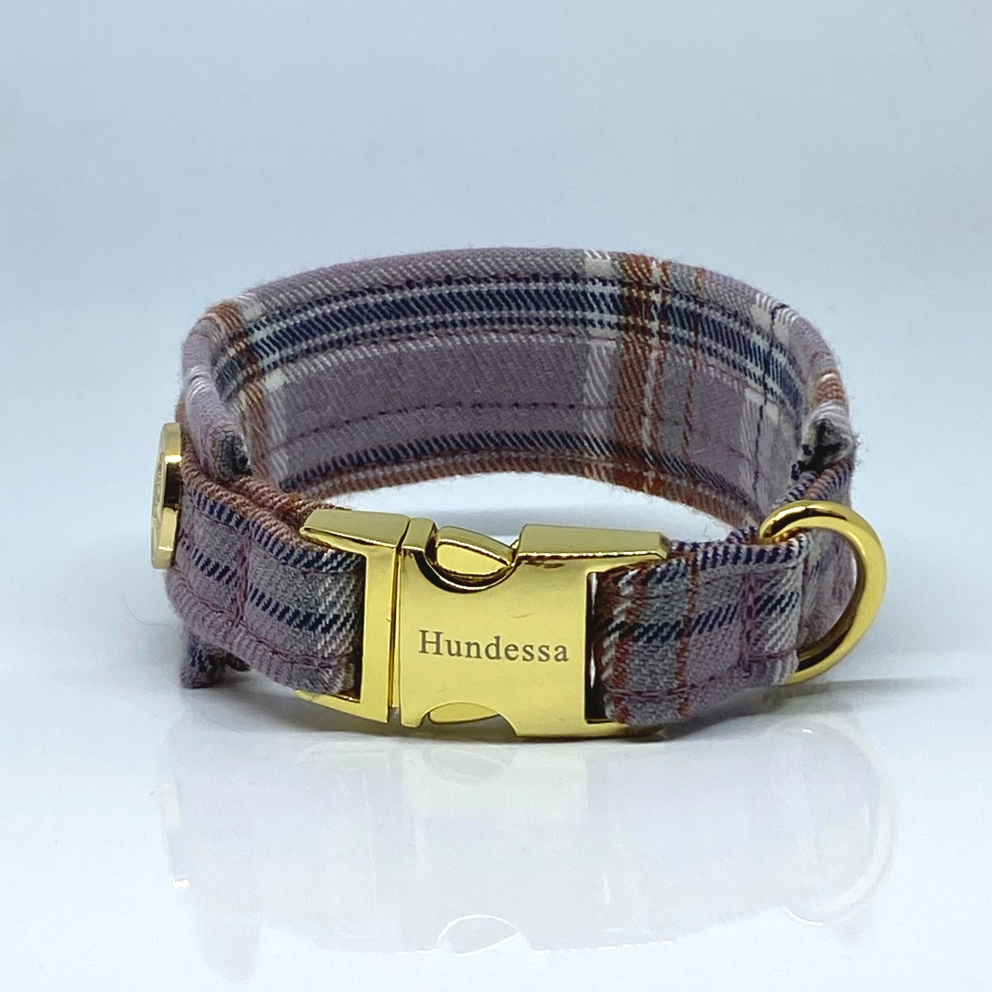 Unterlegtes Halsband LILAC CHECK – Ansicht 4