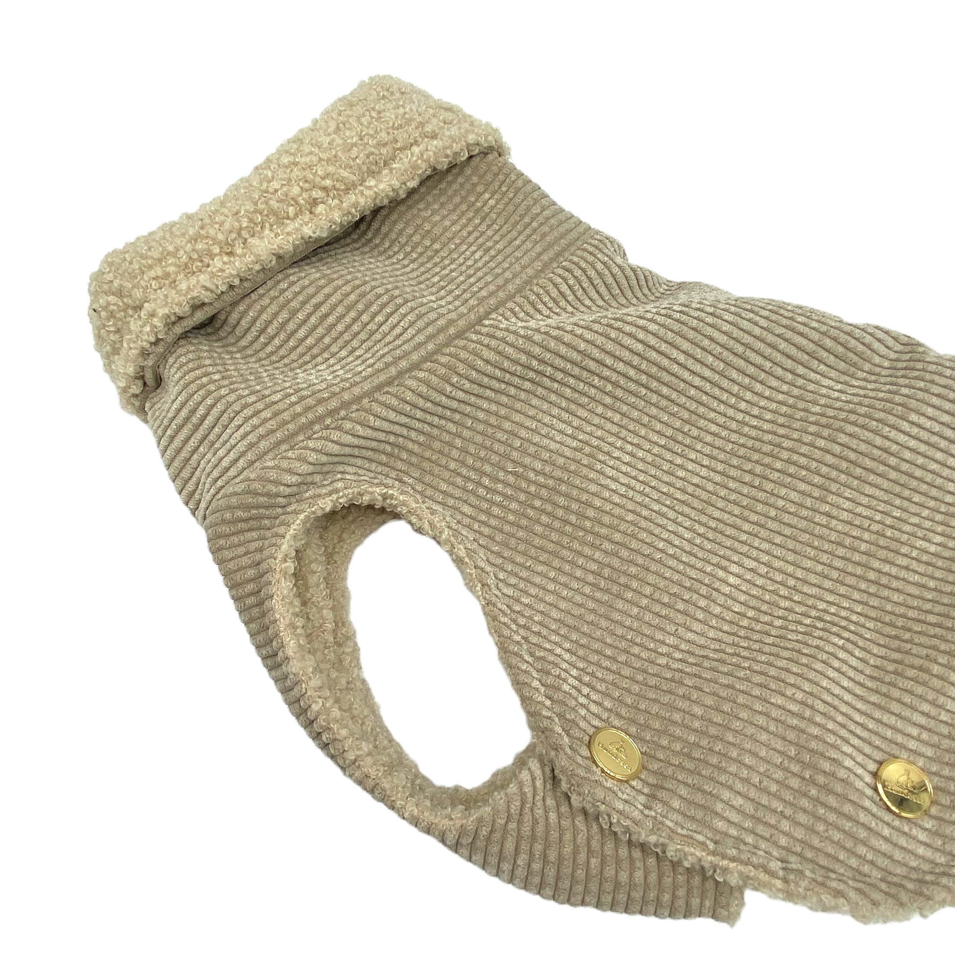 Iggy Hundemantel Cord WOOL +Teddy LAMB – Ansicht 2