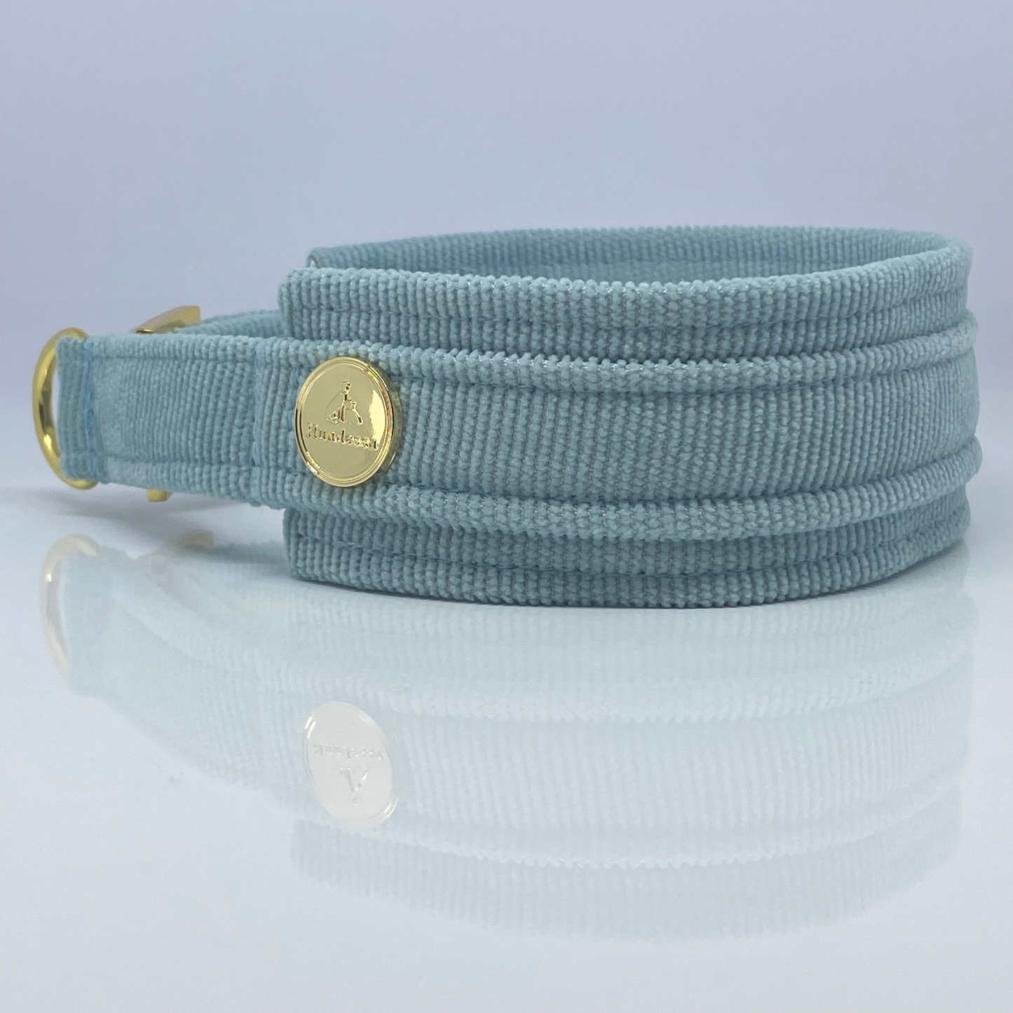 Unterlegtes Halsband Cord BABYBLAU – Ansicht 2