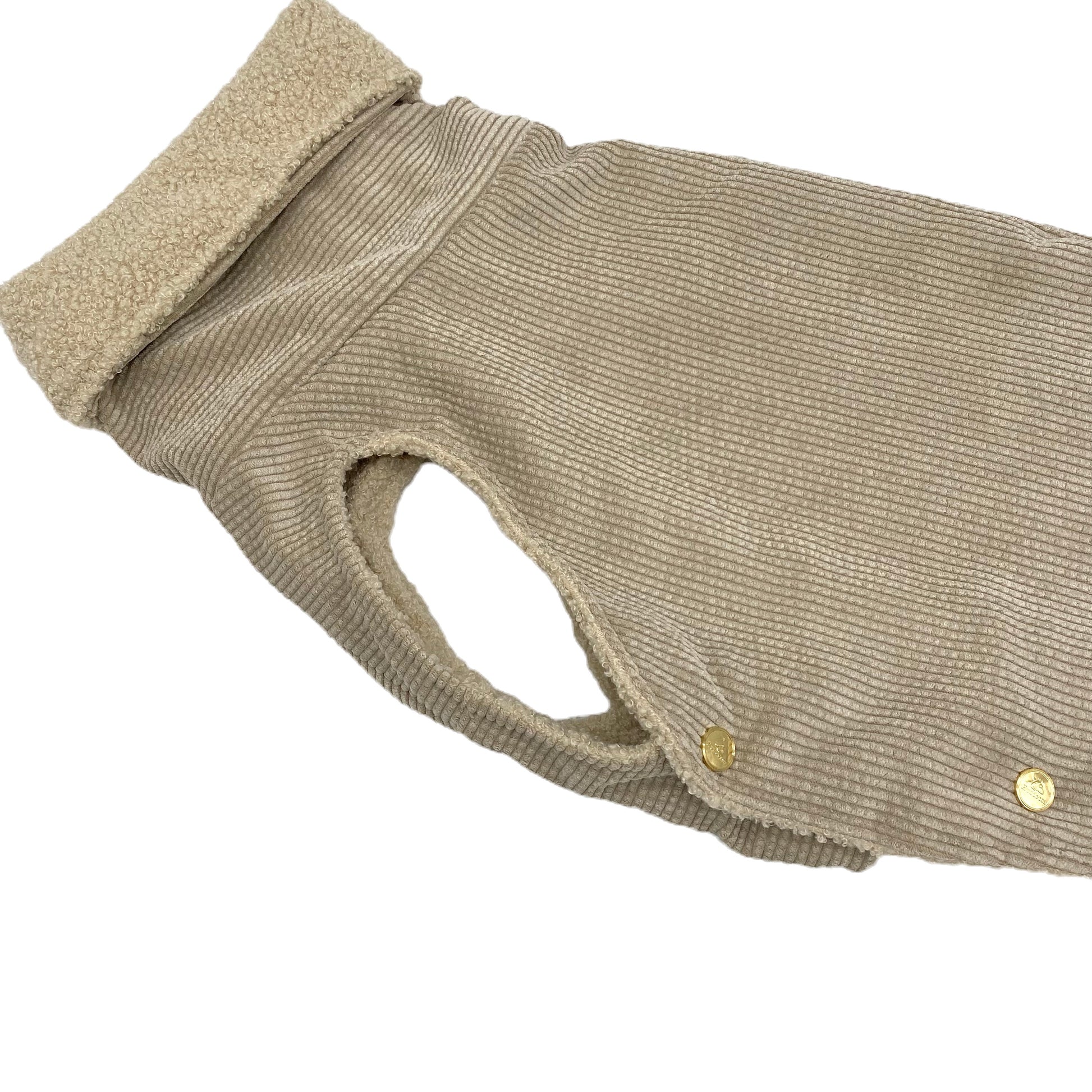 Hundemantel Cord WOOL + Teddy LAMB – Ansicht 2