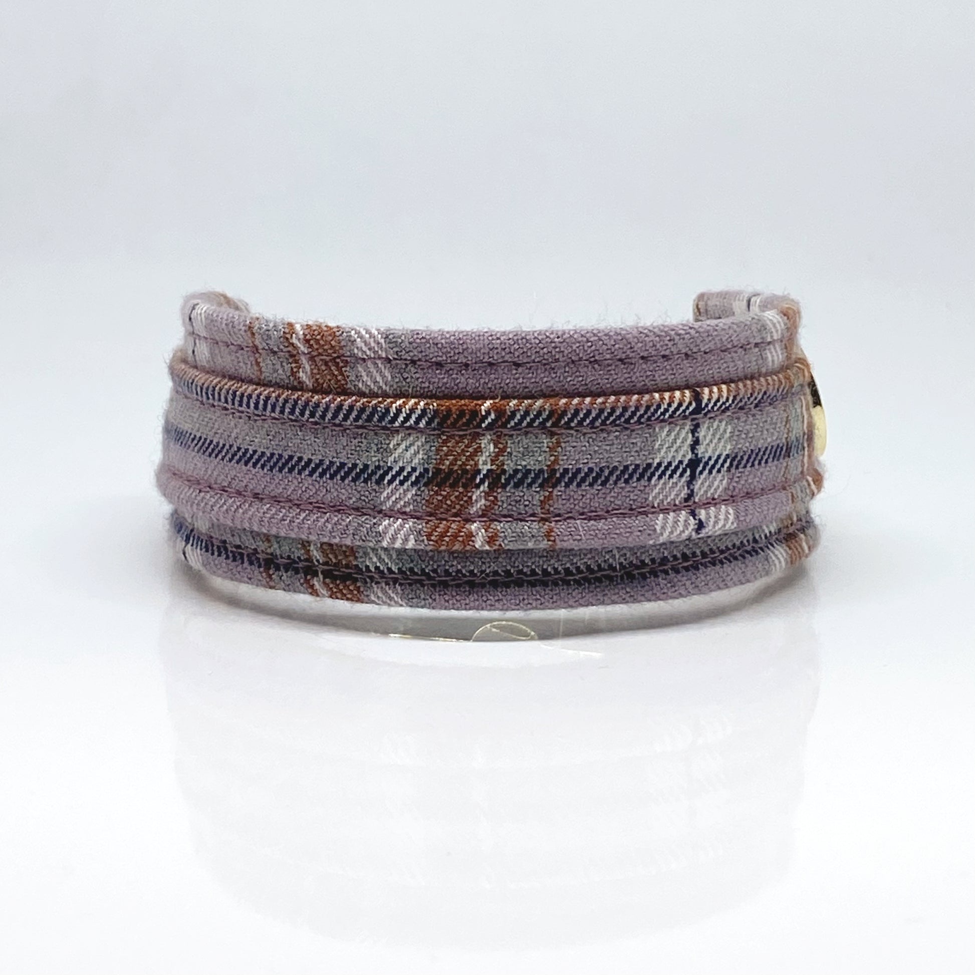Unterlegtes Halsband LILAC CHECK – Ansicht 1