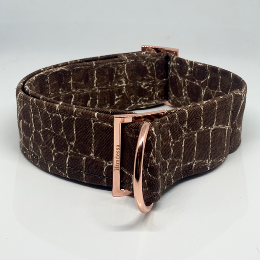 Zugstopphalsband KROKO