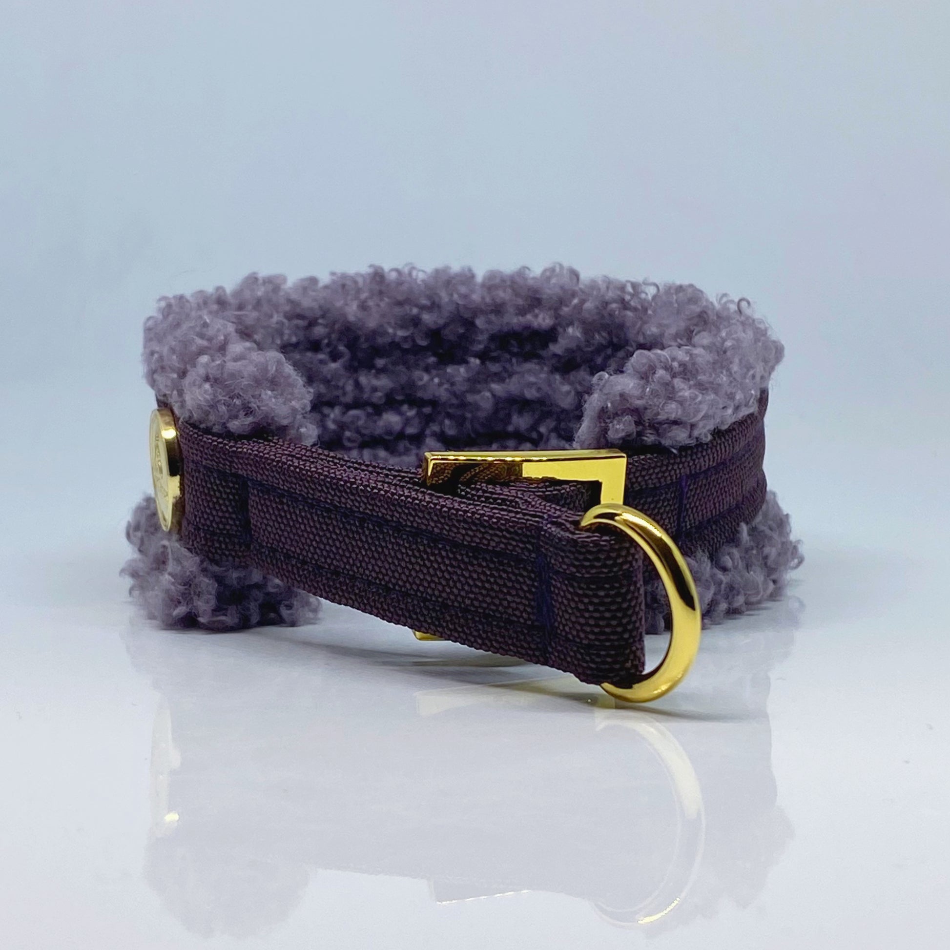 Unterlegtes Halsband MULBERRY + Teddy PURPLE – Ansicht 3
