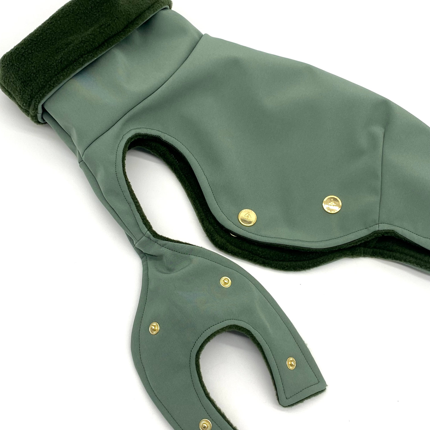 Iggy Hundemantel Softshell ALTGRÜN – Ansicht 2