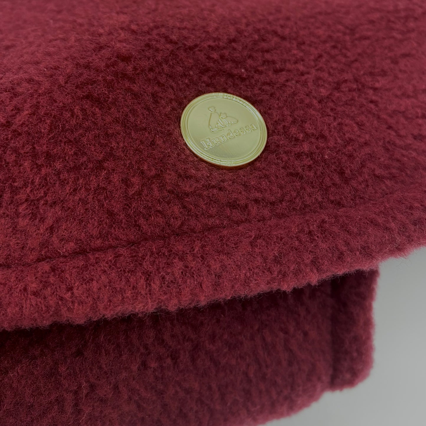 Hundemantel Fleece WEINROT – Ansicht 3
