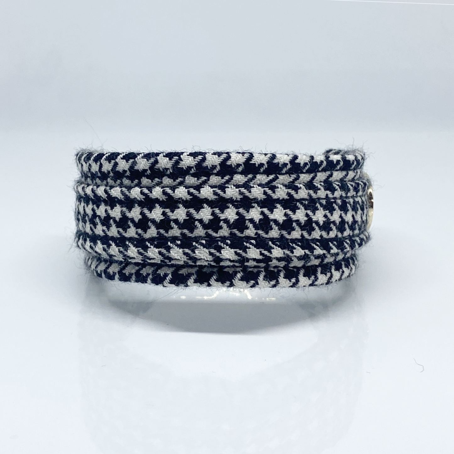 Unterlegtes Halsband PIED DE POULE – Ansicht 1