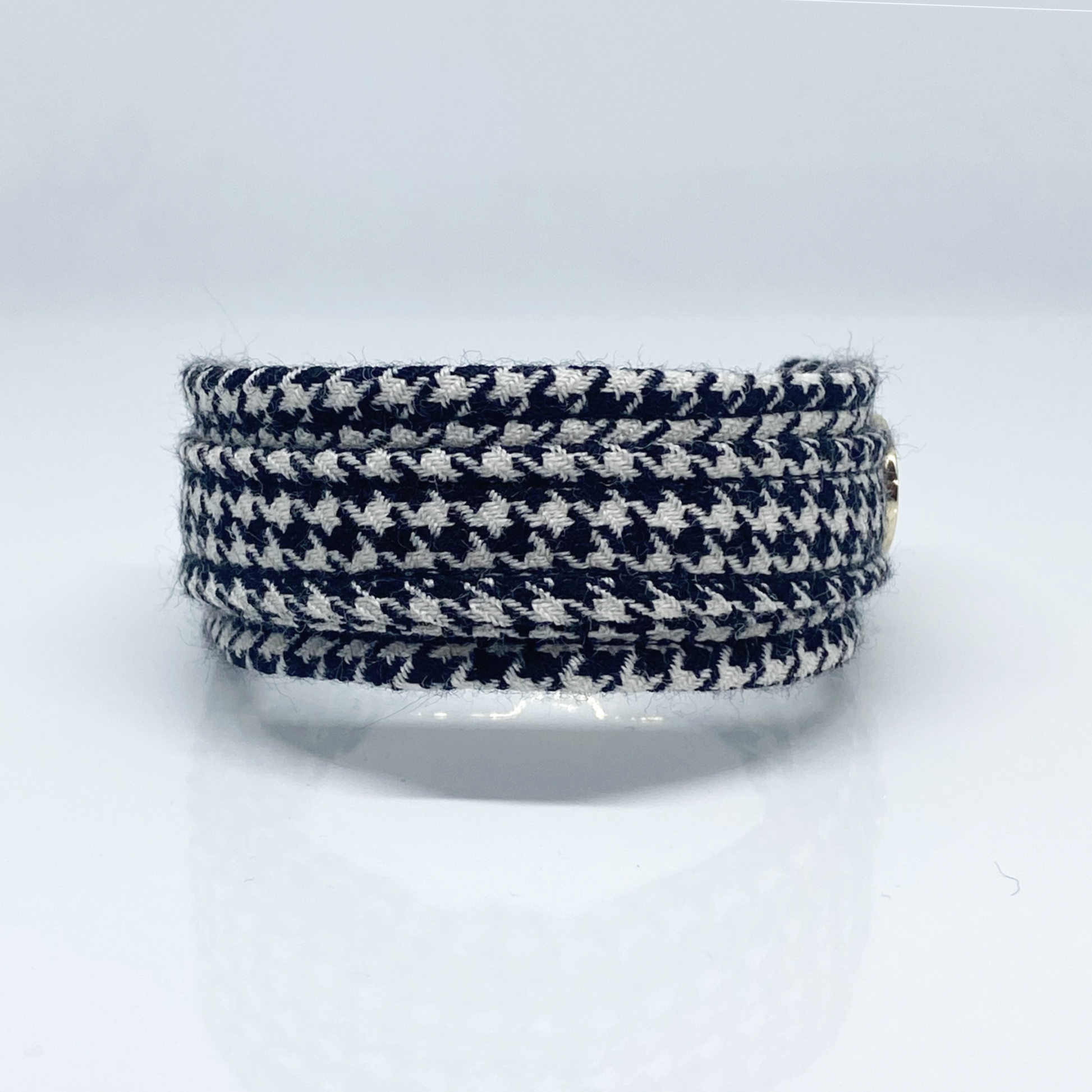 Unterlegtes Halsband PIED DE POULE – Ansicht 1