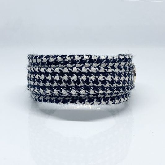 Unterlegtes Halsband PIED DE POULE – Ansicht 1