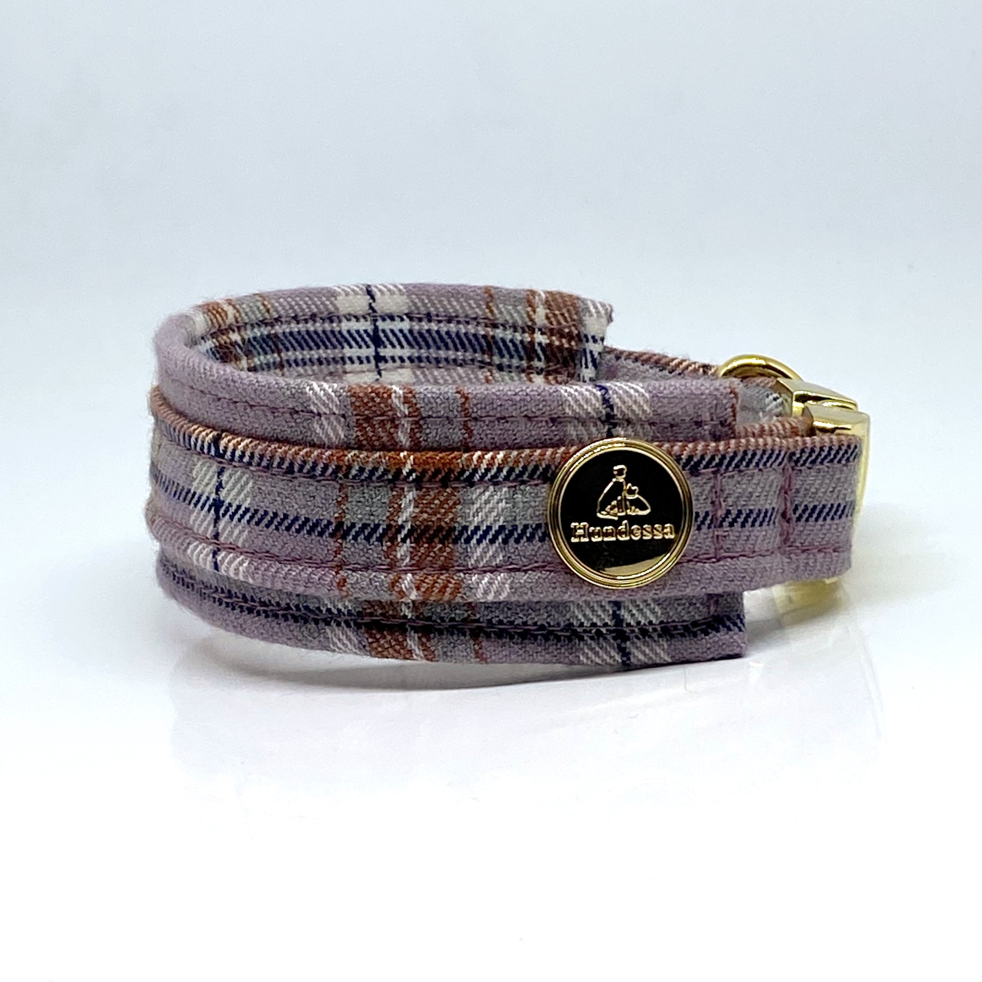 Unterlegtes Halsband LILAC CHECK – Ansicht 2