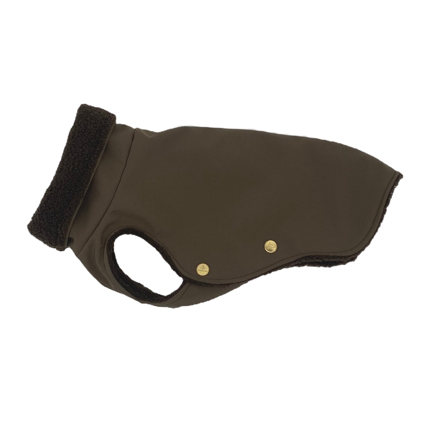 Hundemantel Softshell TAUPE + Teddy DARK MOCCA – Ansicht 1