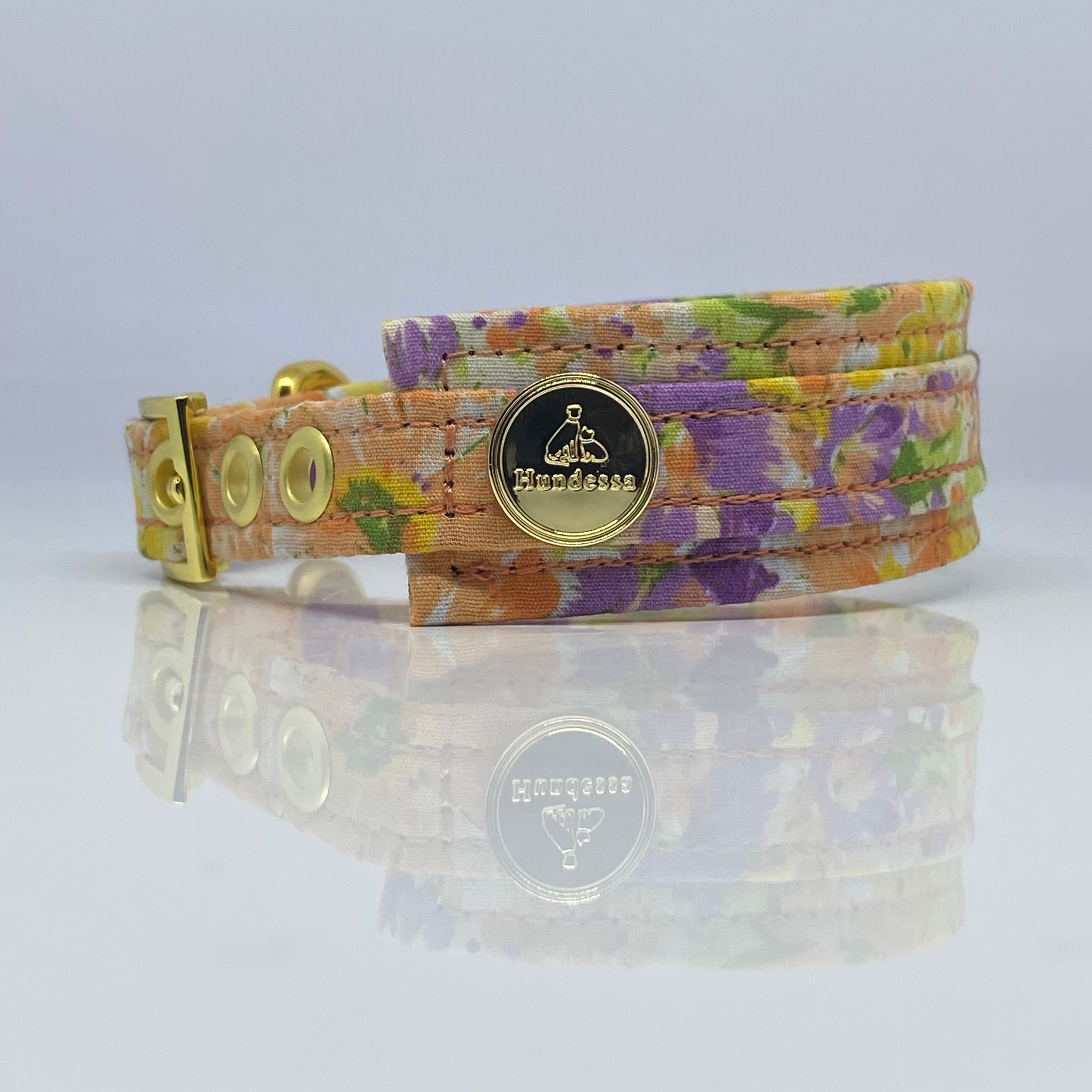 Unterlegtes Halsband WATERCOLOUR FLOWERS – Ansicht 2