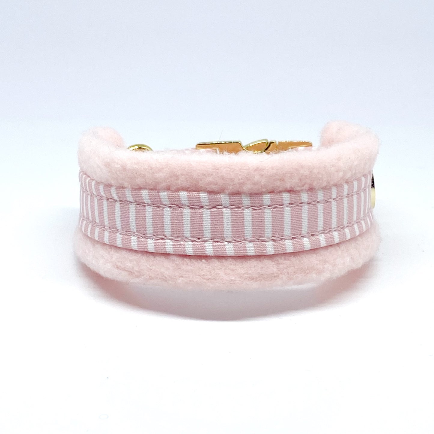 Unterlegtes Halsband MARITIM ROSA + Fleece BABYROSA – Ansicht 1