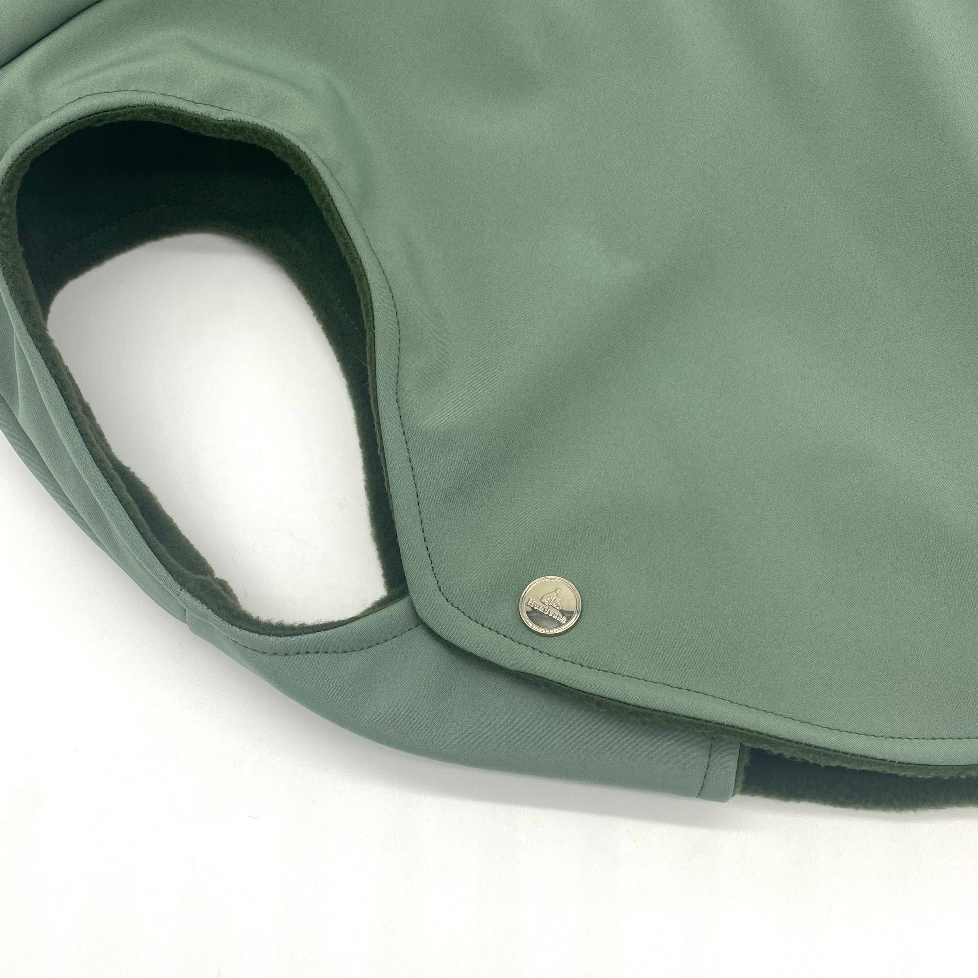 Frenchie Hundemantel Softshell ALTGRÜN – Ansicht 2