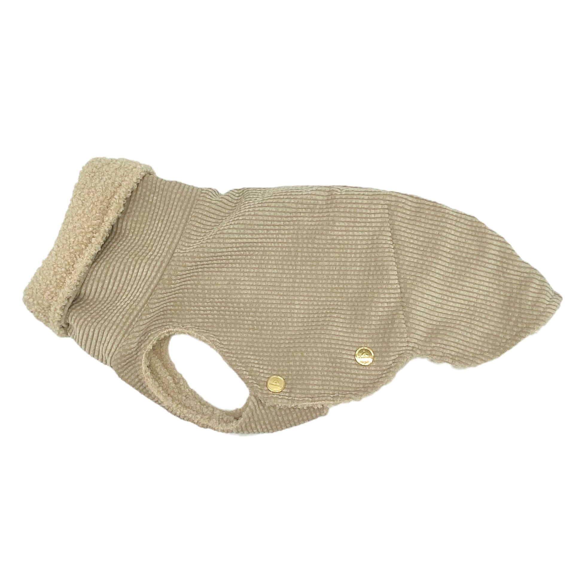 Iggy Hundemantel Cord WOOL +Teddy LAMB – Ansicht 1