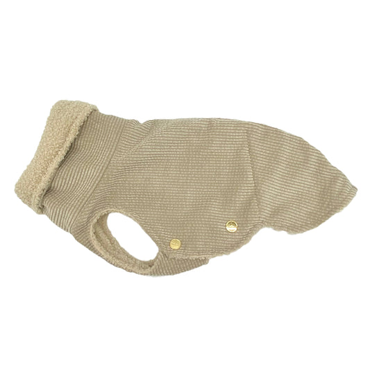 Iggy Hundemantel Cord WOOL +Teddy LAMB – Ansicht 1