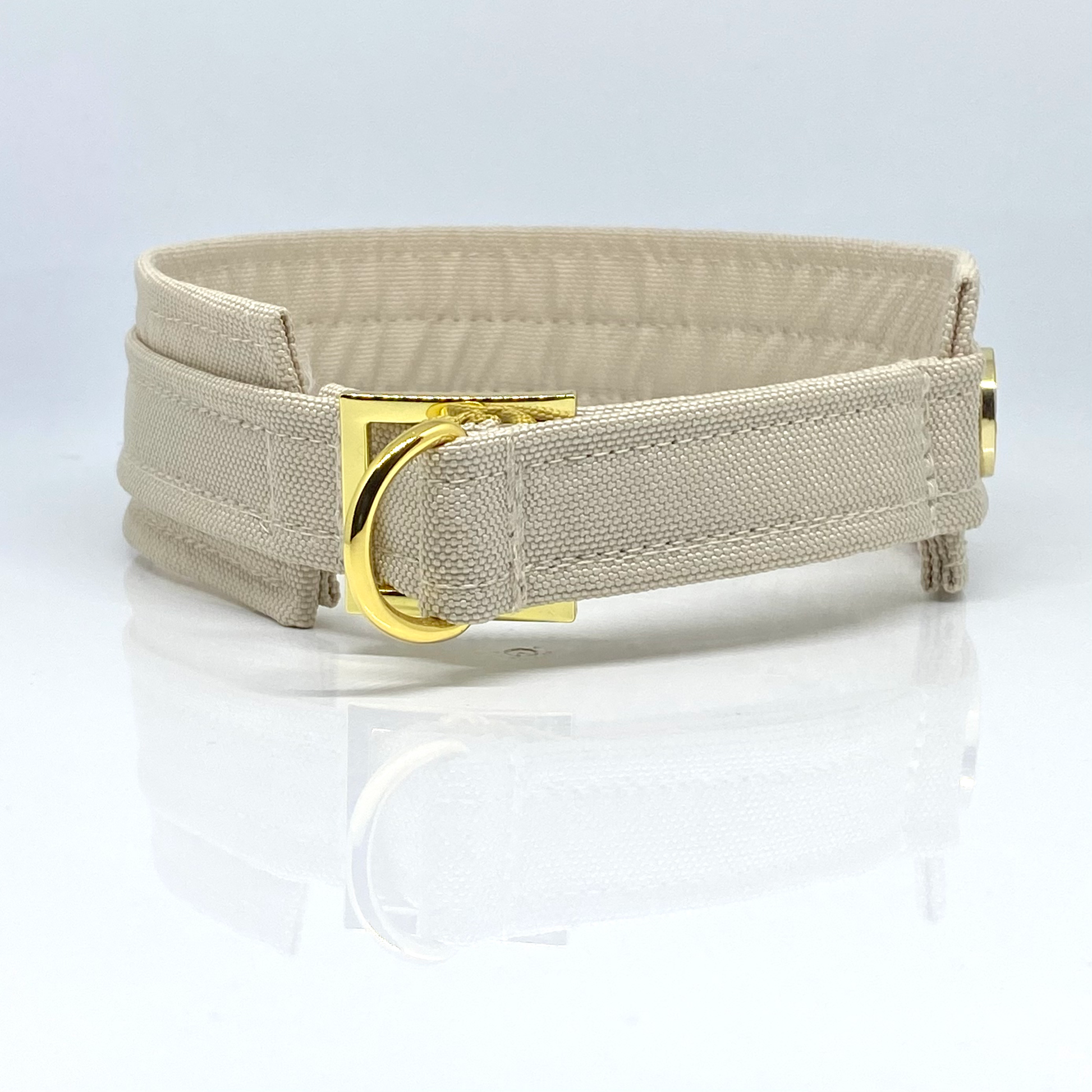 Unterlegtes Halsband CHAMPAGNER – Ansicht 3