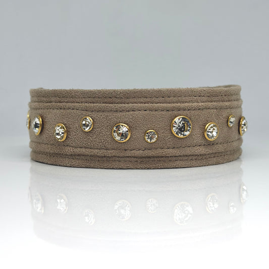 Unterlegtes Halsband KAMEL Velours