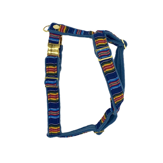 Unterlegtes Geschirr PERU + Fleece CAPRIBLAU