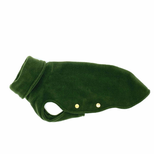 Hundemantel Fleece WALDGRÜN – Ansicht 1