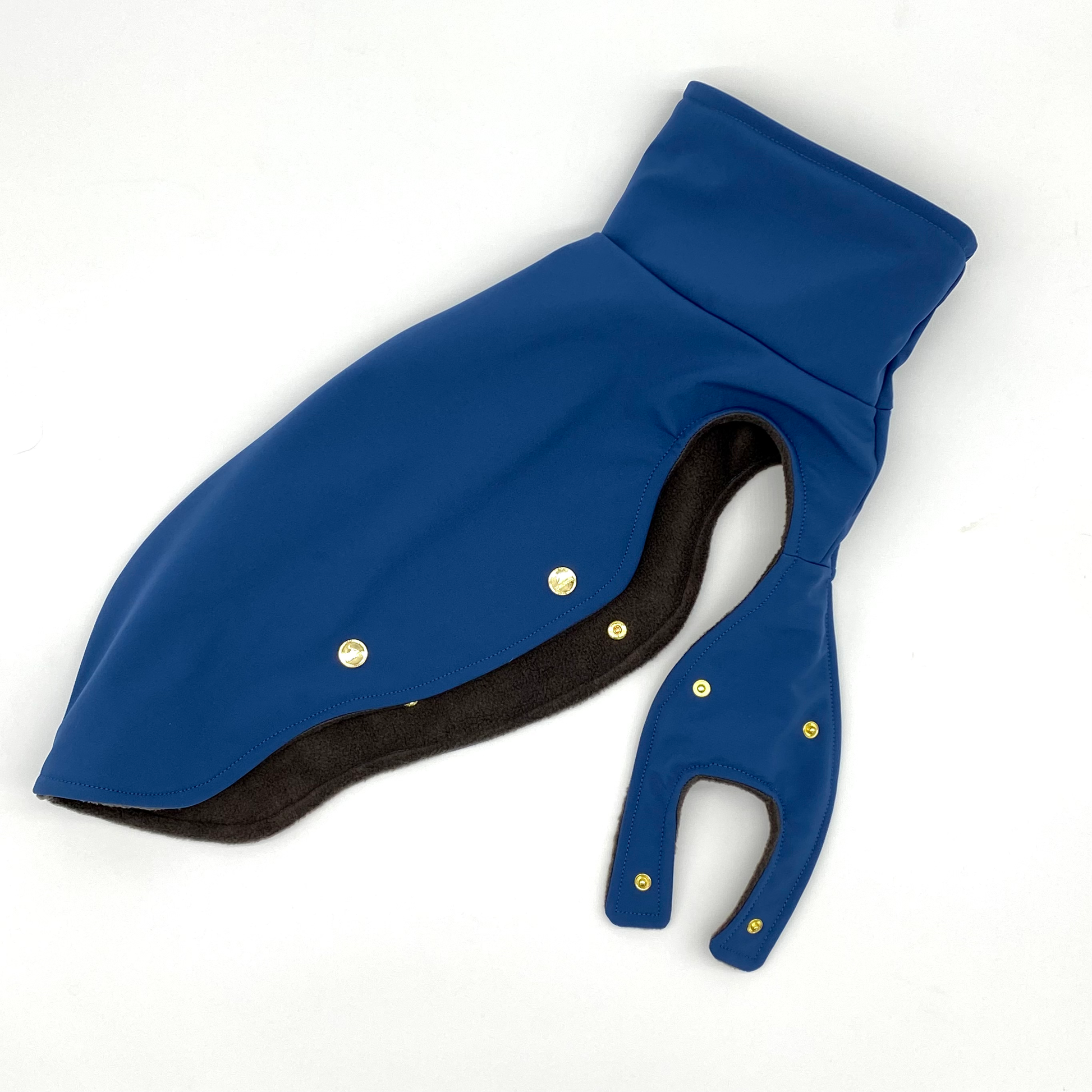 Hundemantel Softshell MEERBLAU – Ansicht 2