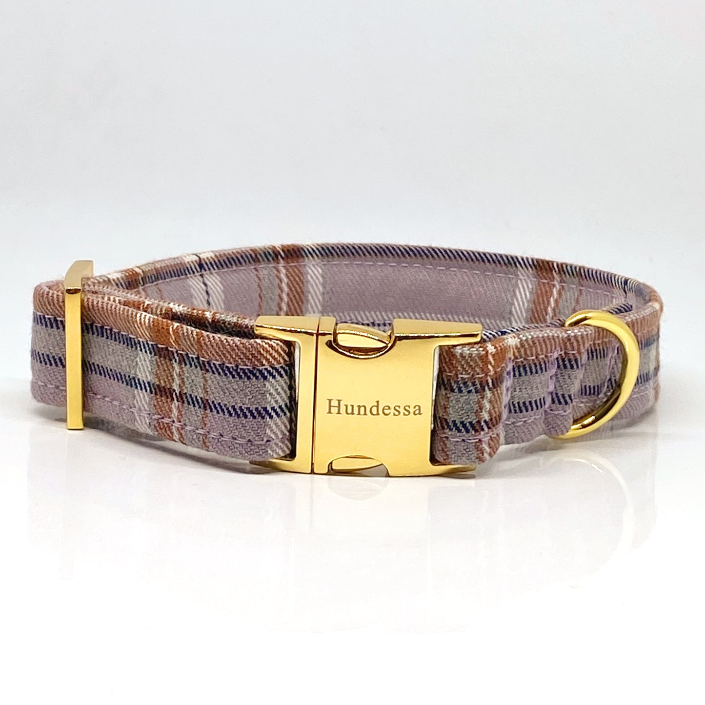 Halsband Klickverschluss LILAC CHECK
