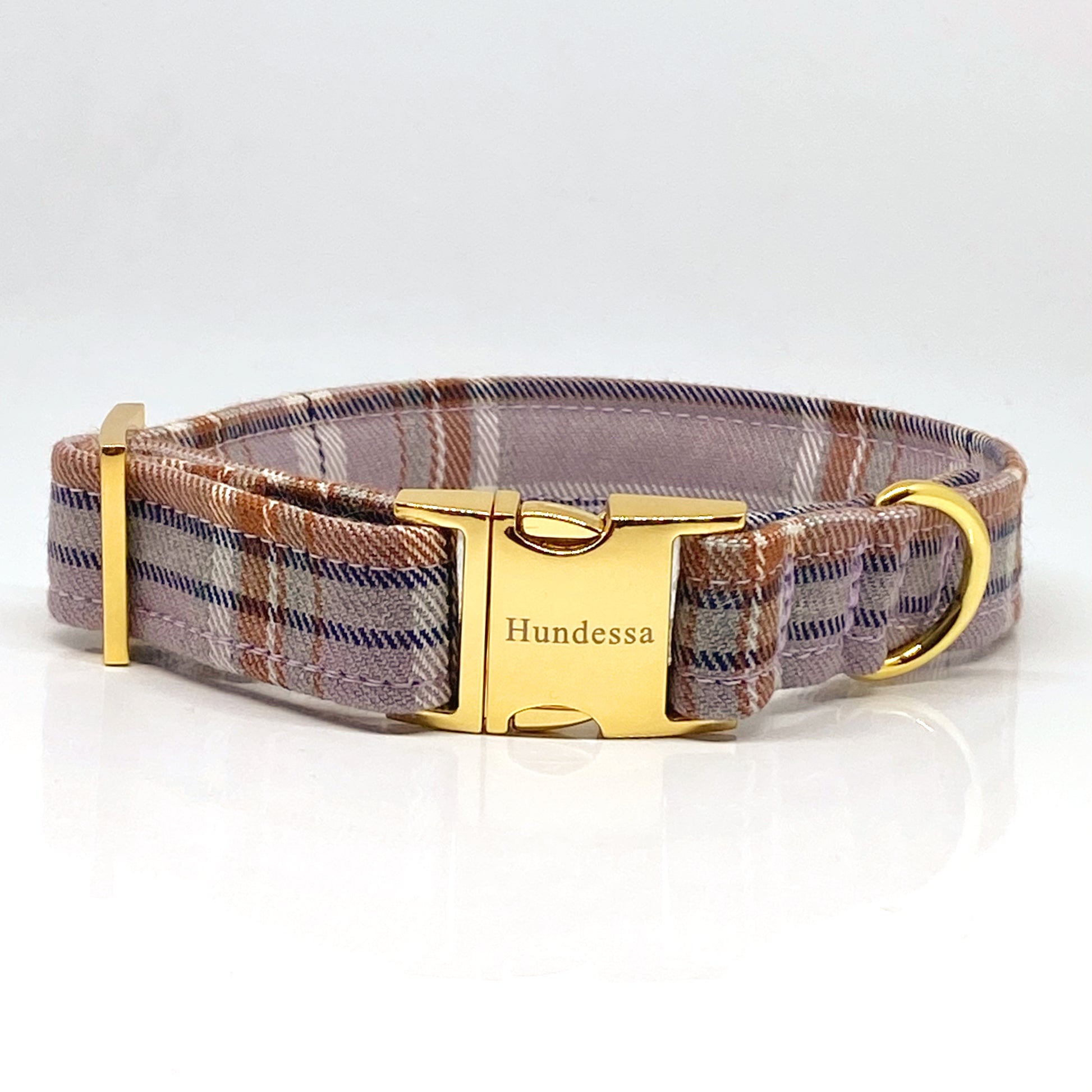 Halsband Klickverschluss LILAC CHECK