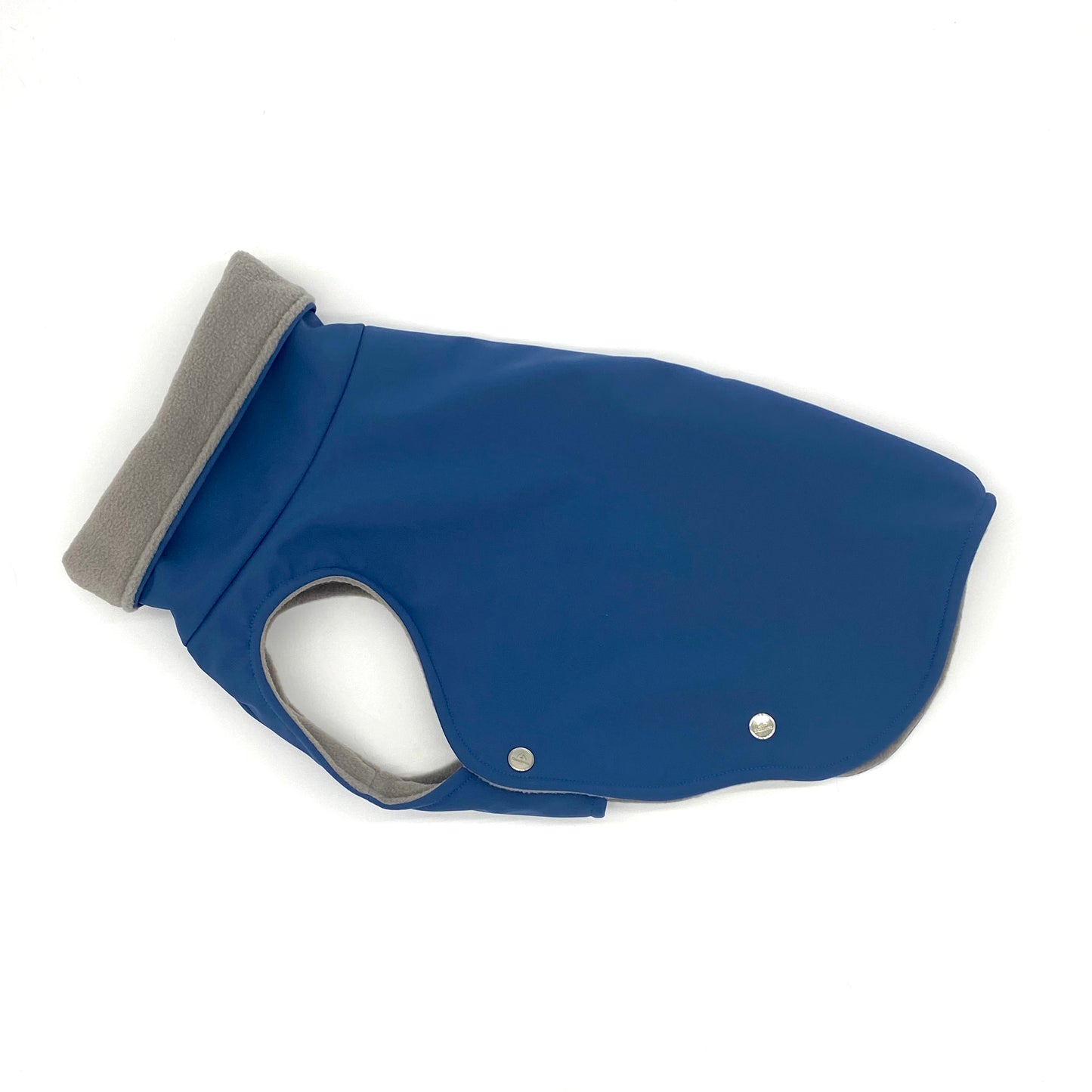 Frenchie Hundemantel Softshell MEERBLAU – Ansicht 1