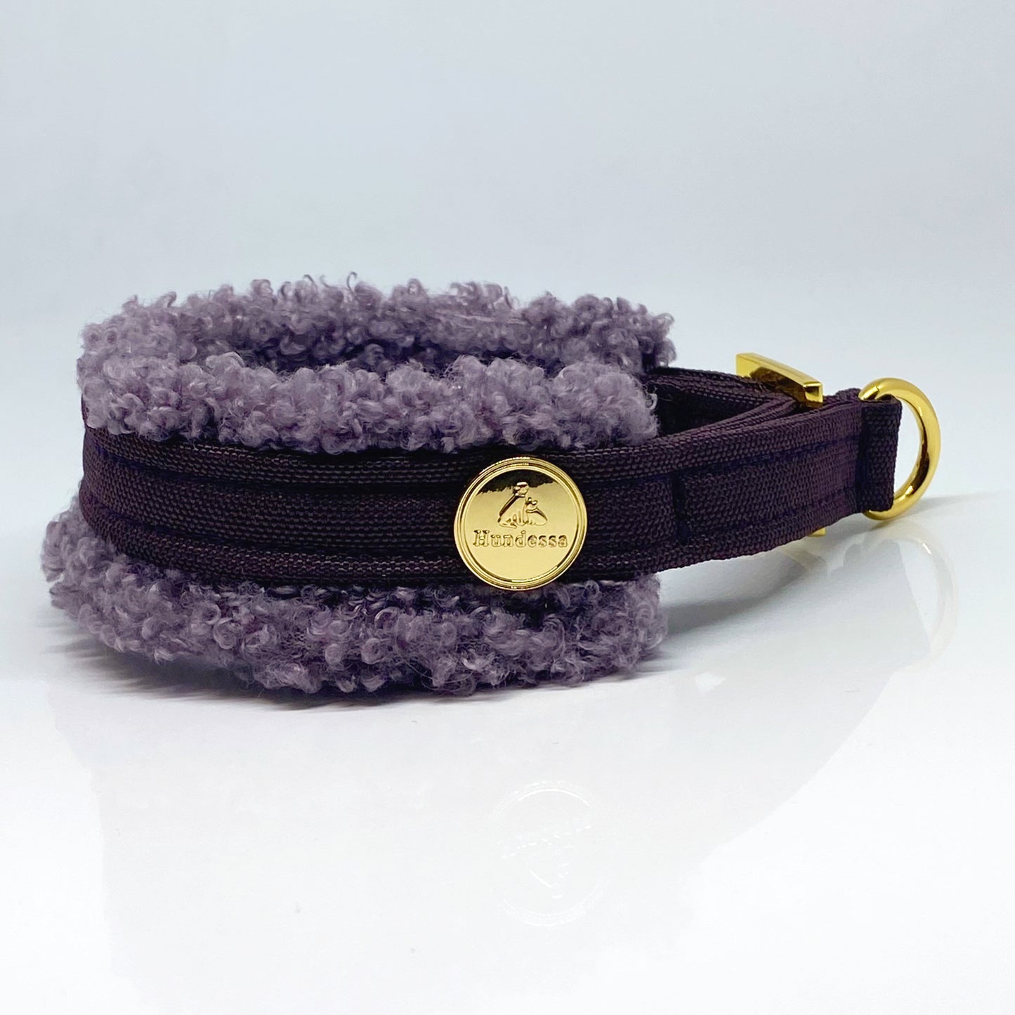 Unterlegtes Halsband MULBERRY + Teddy PURPLE – Ansicht 2