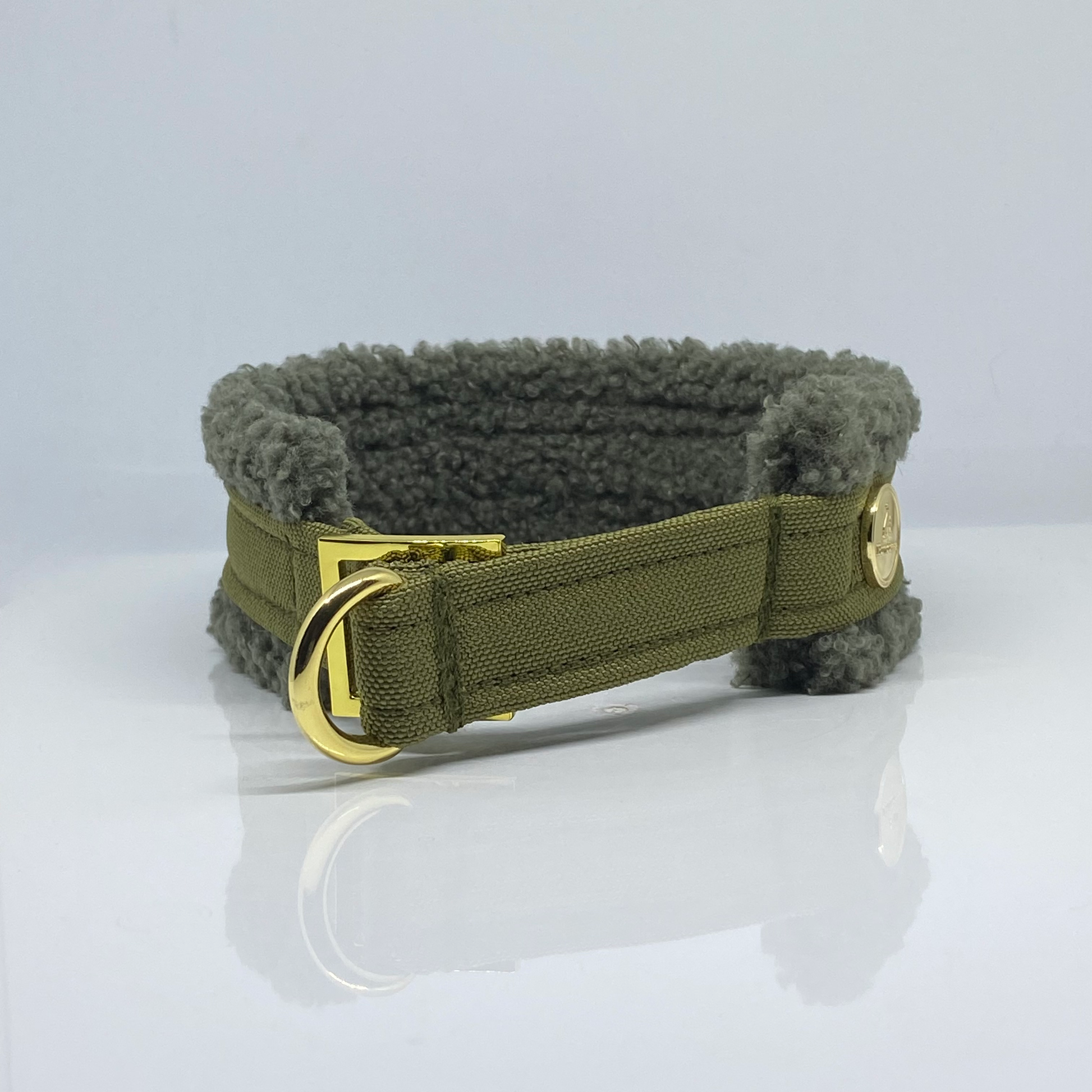 Unterlegtes Halsband OLIVE + Teddy – Ansicht 2
