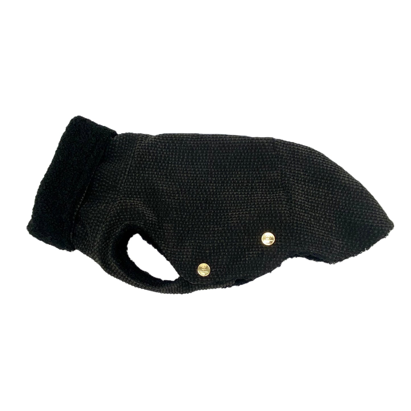 Iggy Hundemantel Cord MIDNIGHT +Teddy ONYX – Ansicht 1