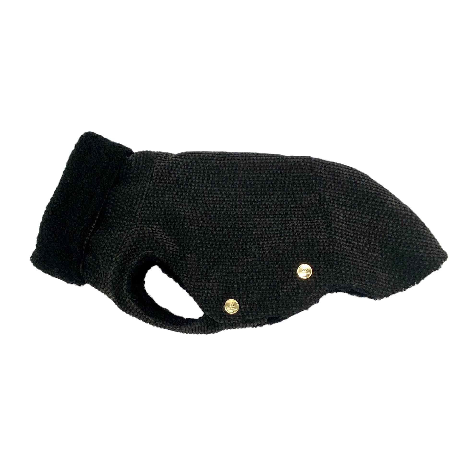 Iggy Hundemantel Cord MIDNIGHT +Teddy ONYX – Ansicht 1