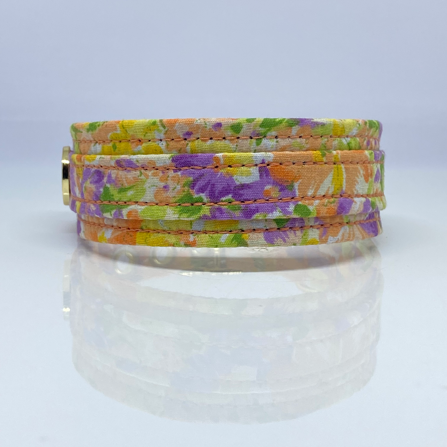Unterlegtes Halsband WATERCOLOUR FLOWERS – Ansicht 1