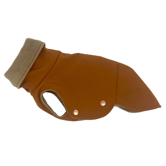 Iggy Hundemantel Softshell COGNAC – Ansicht 1