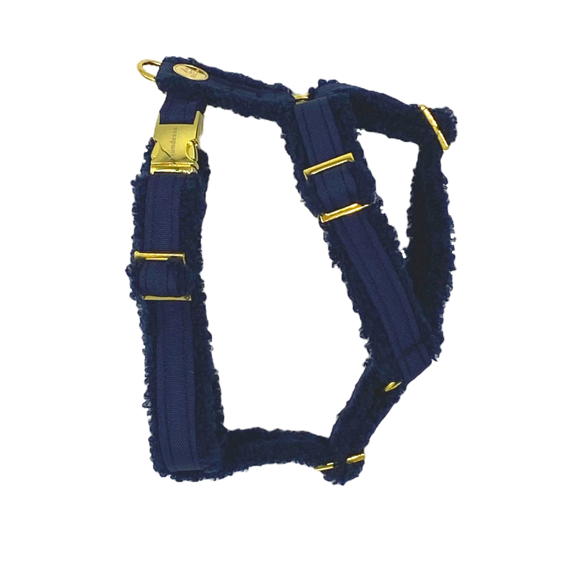 Unterlegtes Geschirr NAVY + Teddy ROYALBLAU