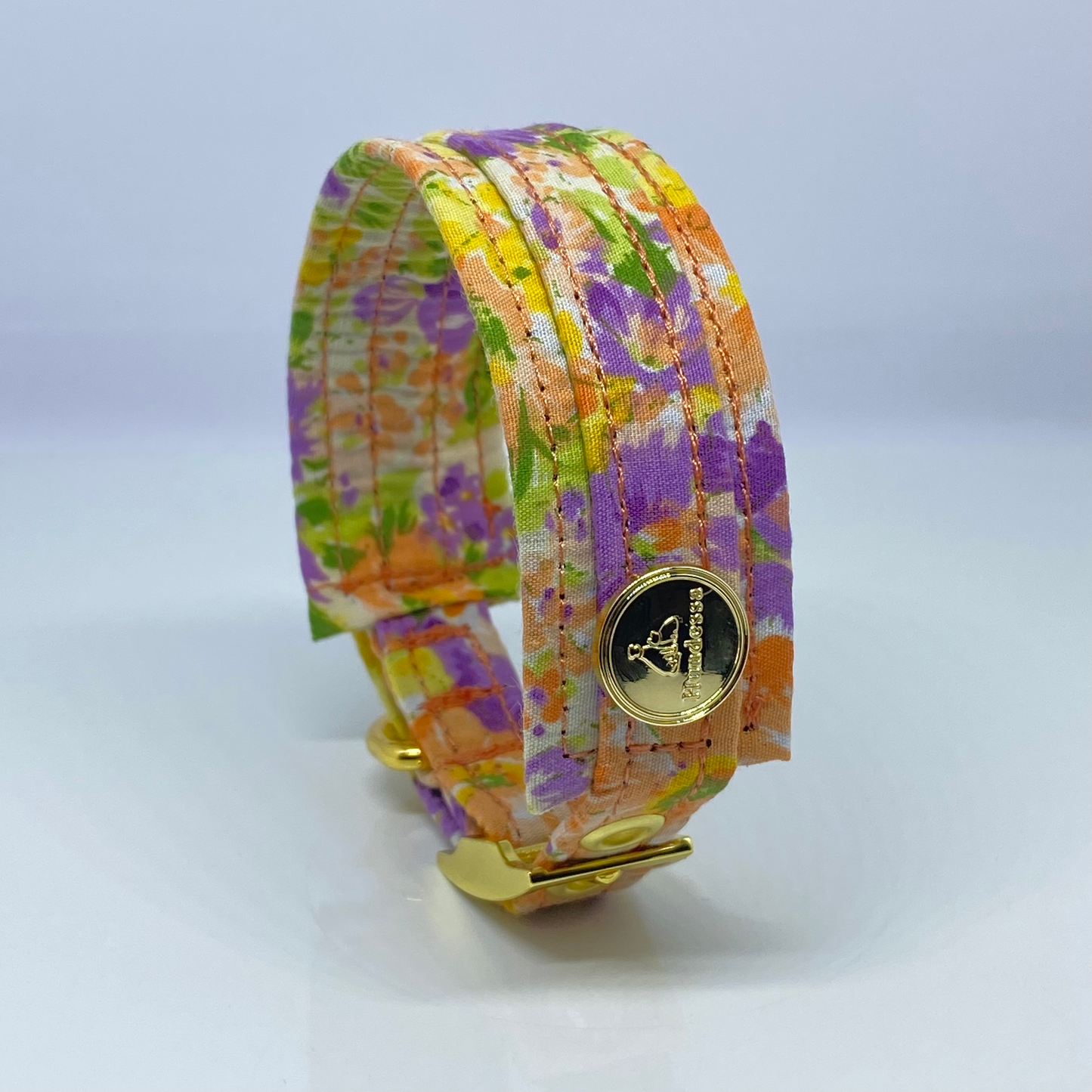 Unterlegtes Halsband WATERCOLOUR FLOWERS – Ansicht 4