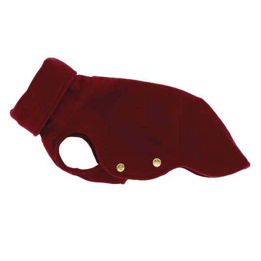 Iggy Fleece Mantel WEINROT – Ansicht 1