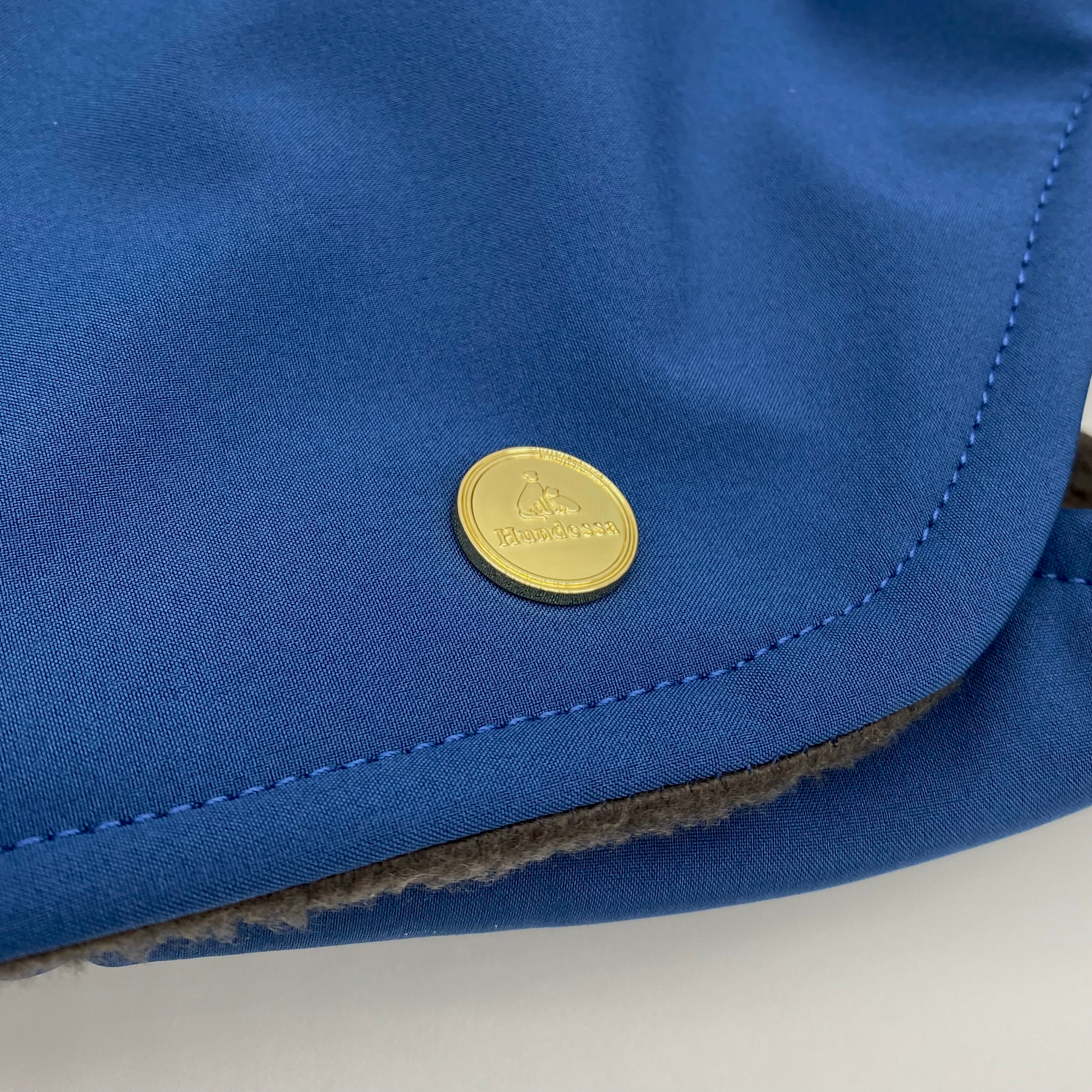 Hundemantel Softshell MEERBLAU – Ansicht 3