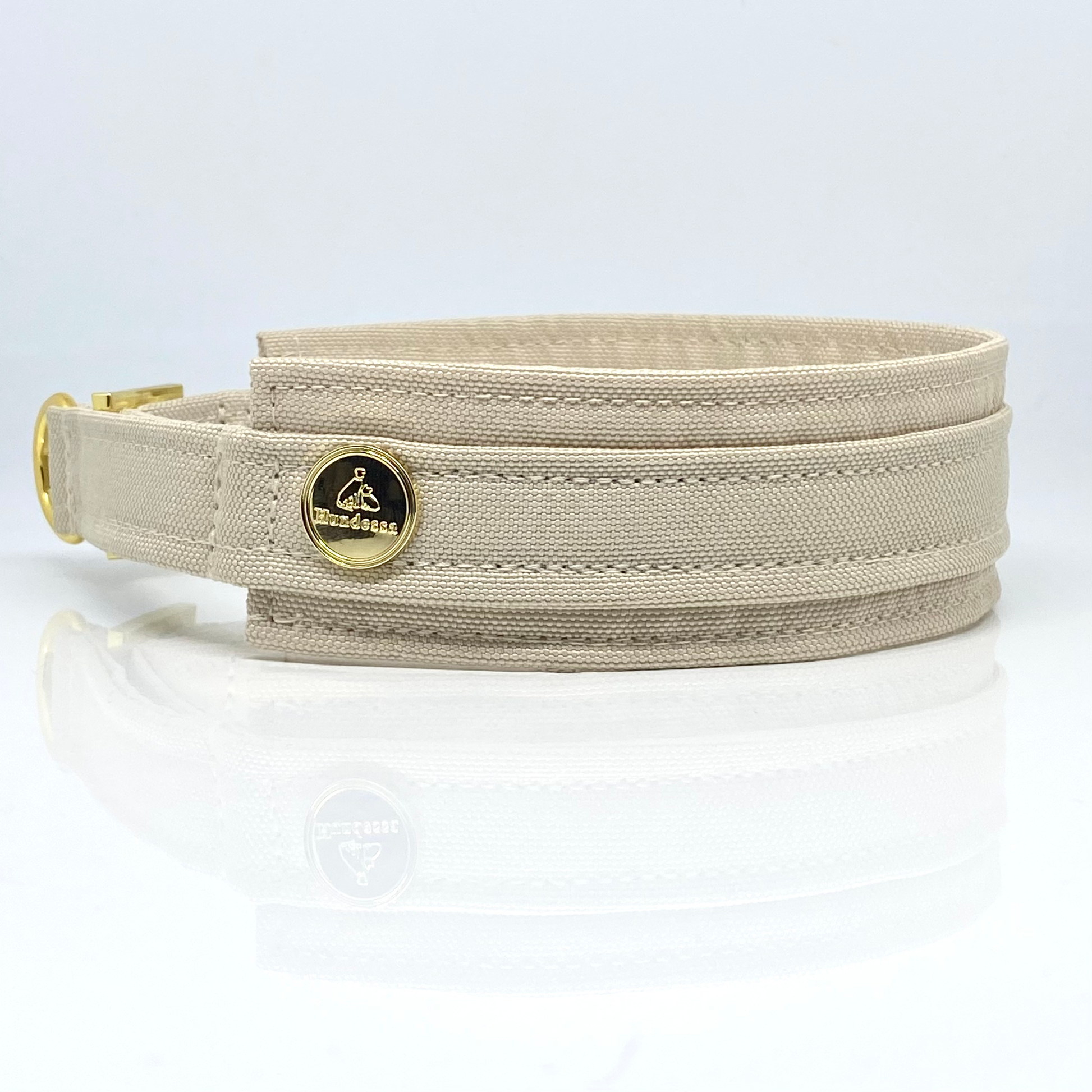 Unterlegtes Halsband CHAMPAGNER – Ansicht 2