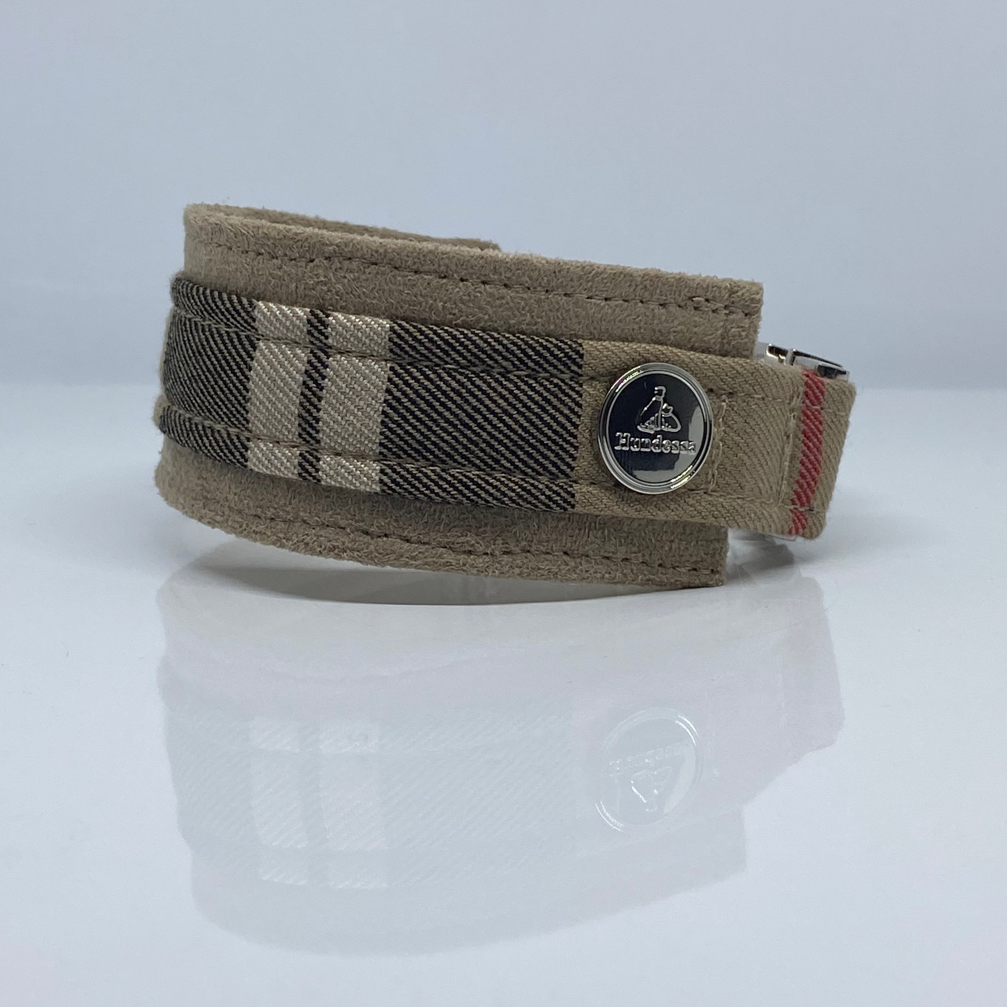 Unterlegtes Halsband KARO + KAMEL – Ansicht 2