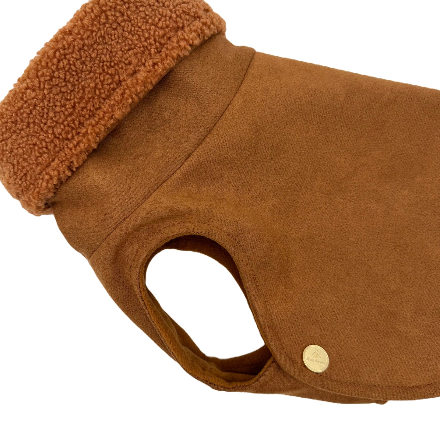 Iggy Hundemantel Velours CARAMEL + Teddy TERRA – Ansicht 2