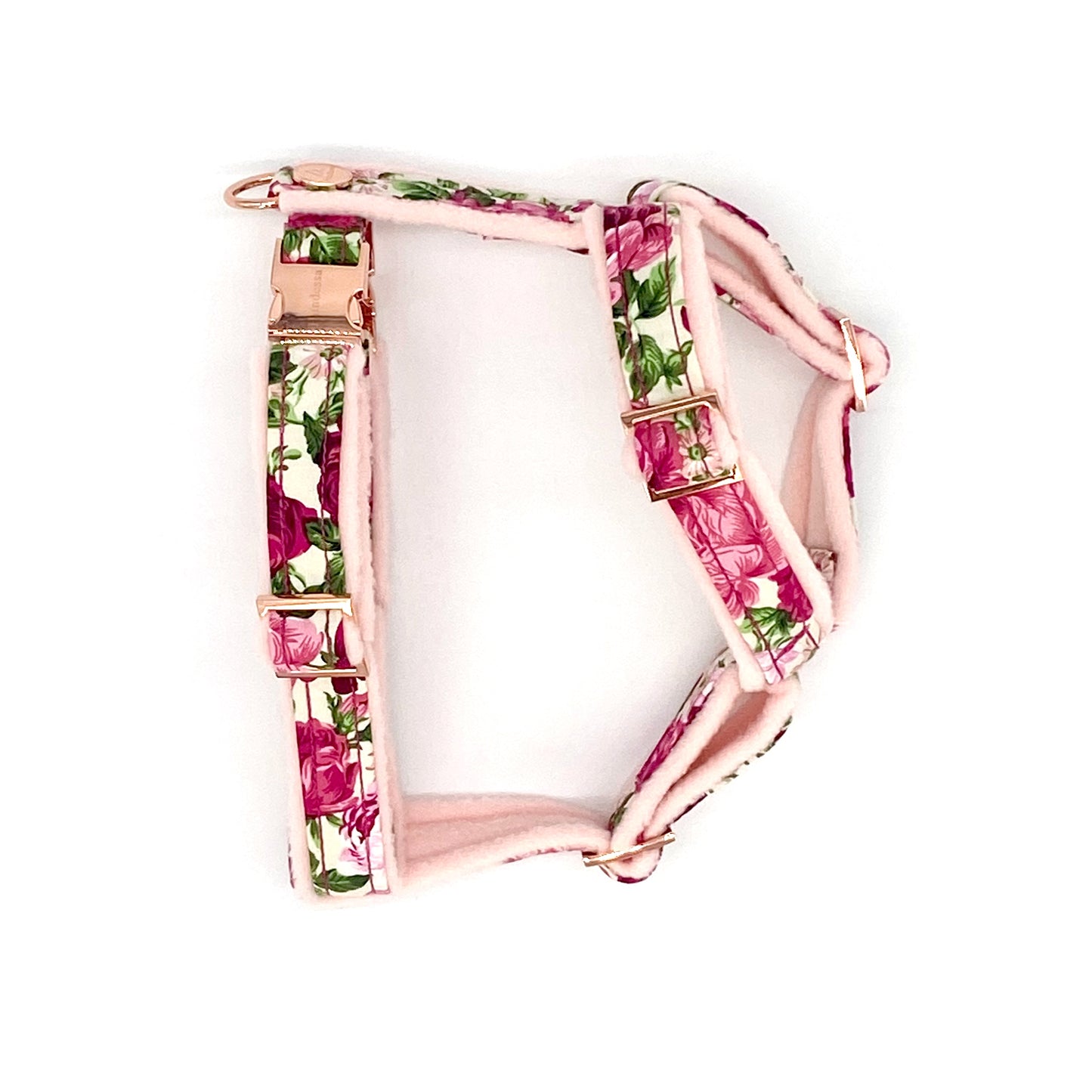Unterlegtes Geschirr ROSENTRAUM + Fleece BABYROSA