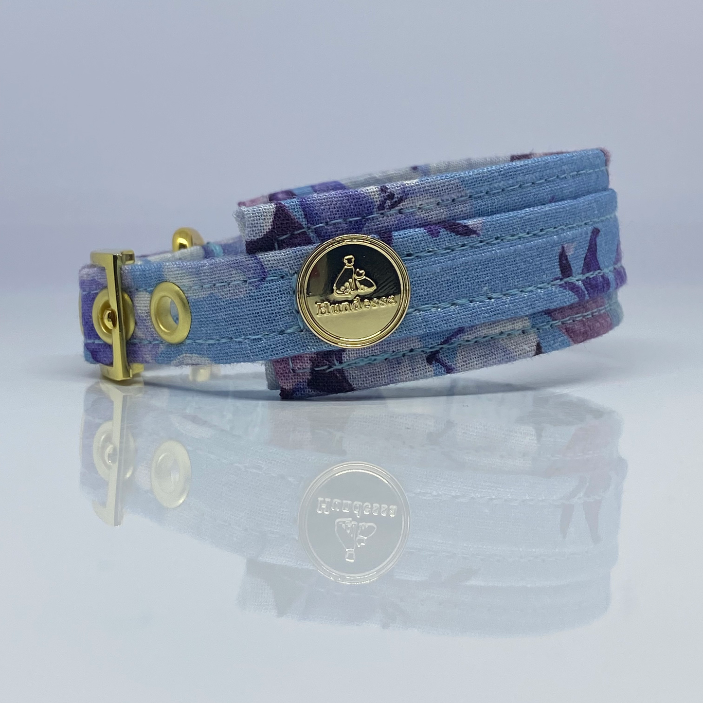 Unterlegtes Halsband FLEUR AQUARELLE – Ansicht 2