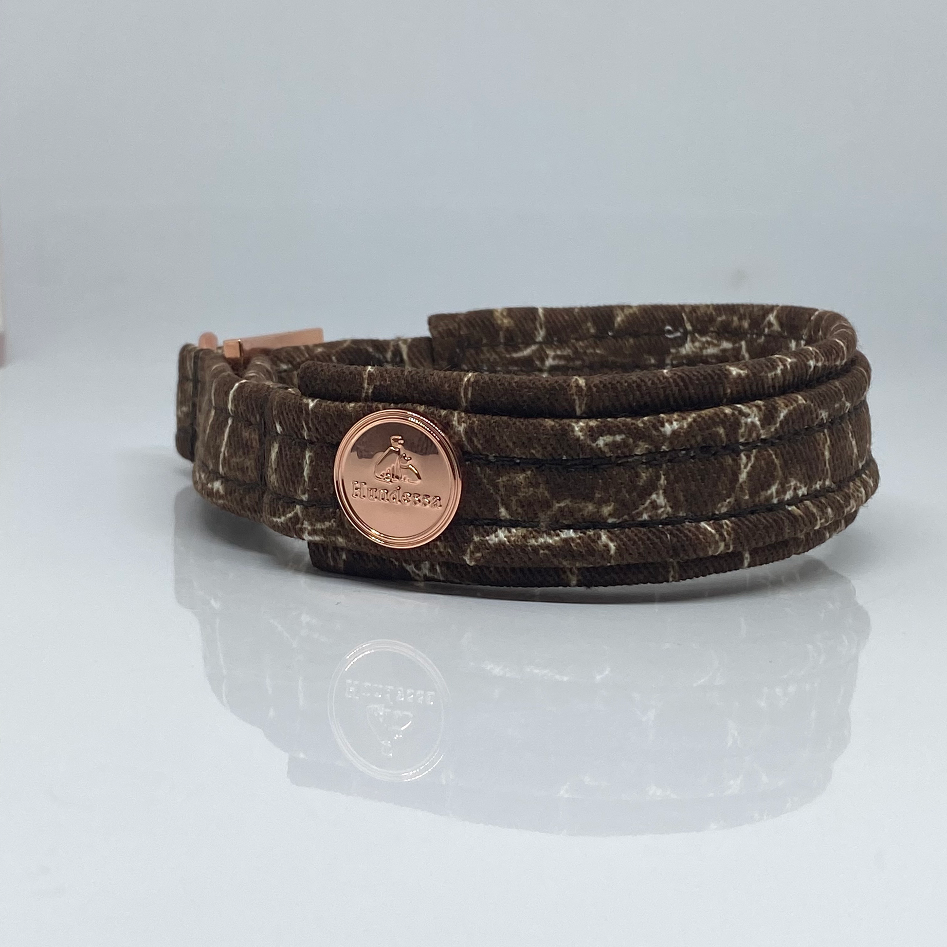 Unterlegtes Halsband KROKO – Ansicht 2