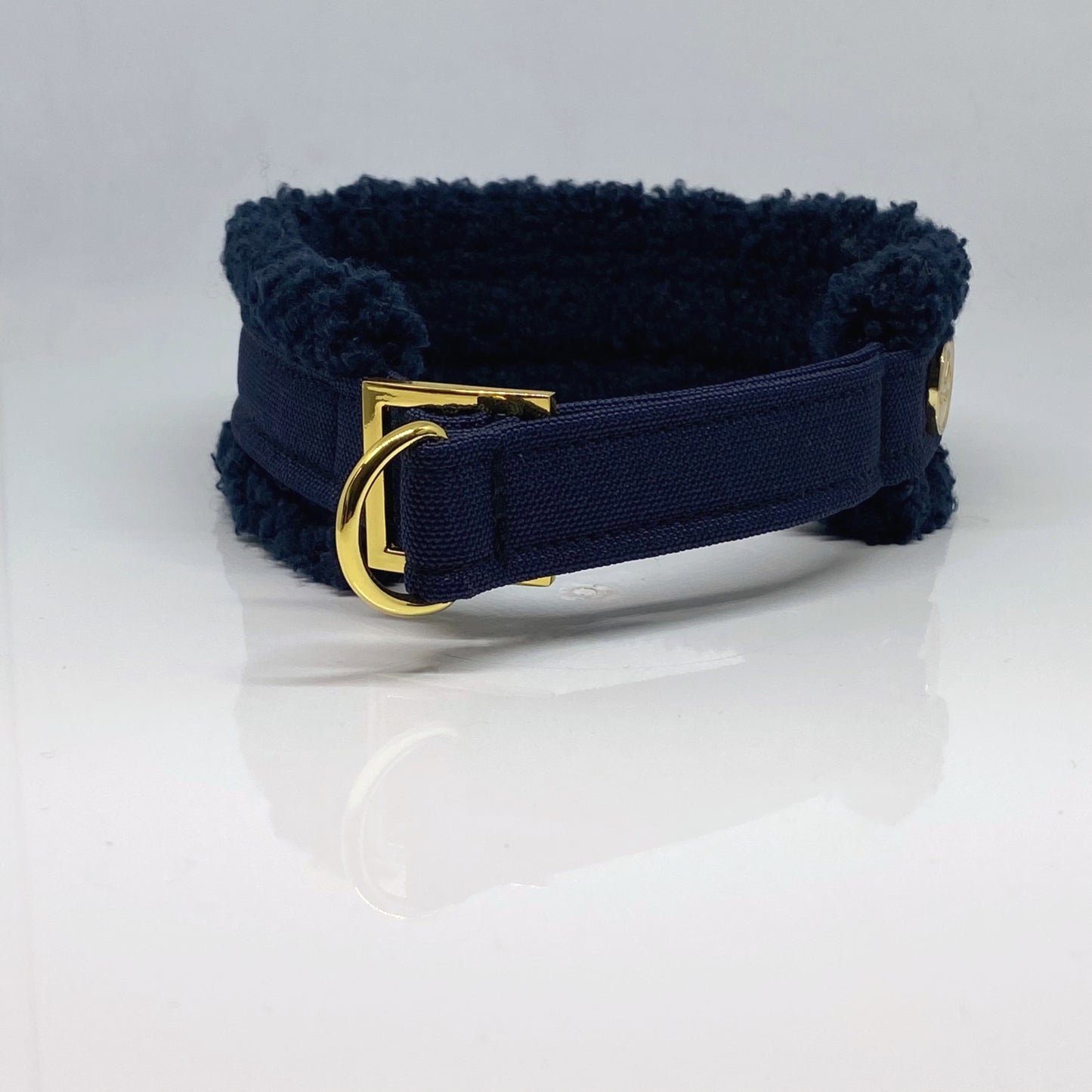 Unterlegtes Halsband NAVY + Teddy ROYAL – Ansicht 3