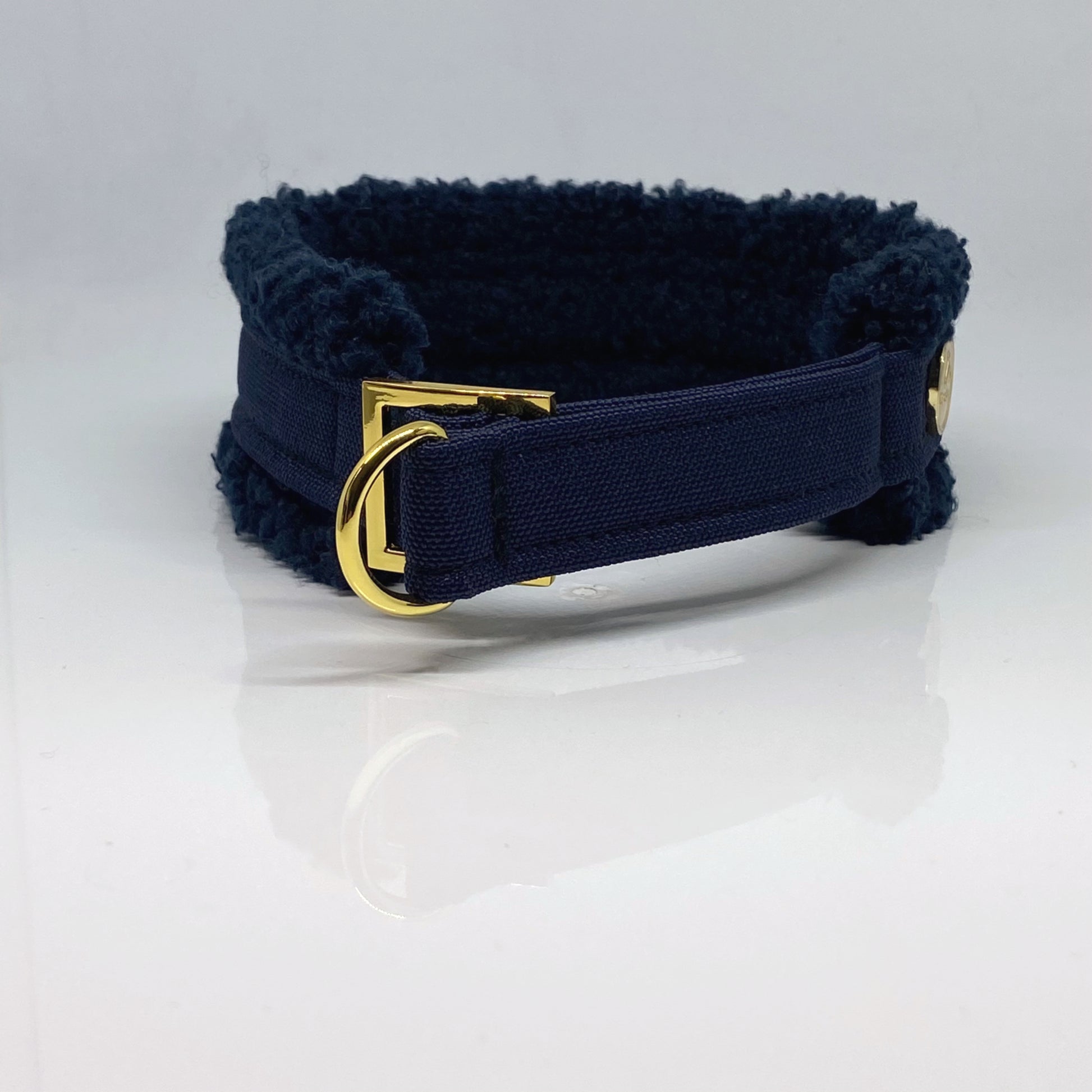 Unterlegtes Halsband NAVY + Teddy ROYAL – Ansicht 3