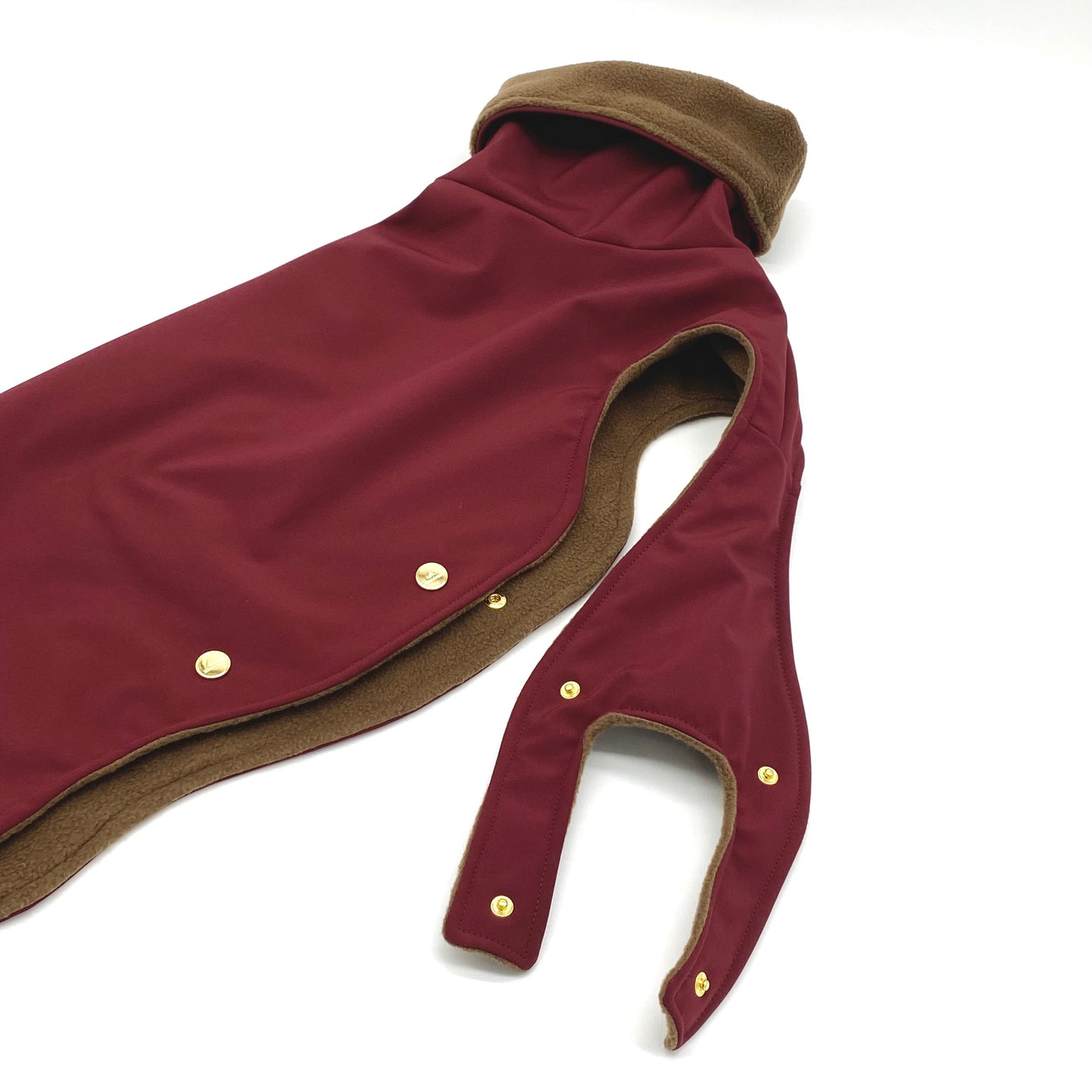 Hundemantel Softshell BORDEAUX – Ansicht 2