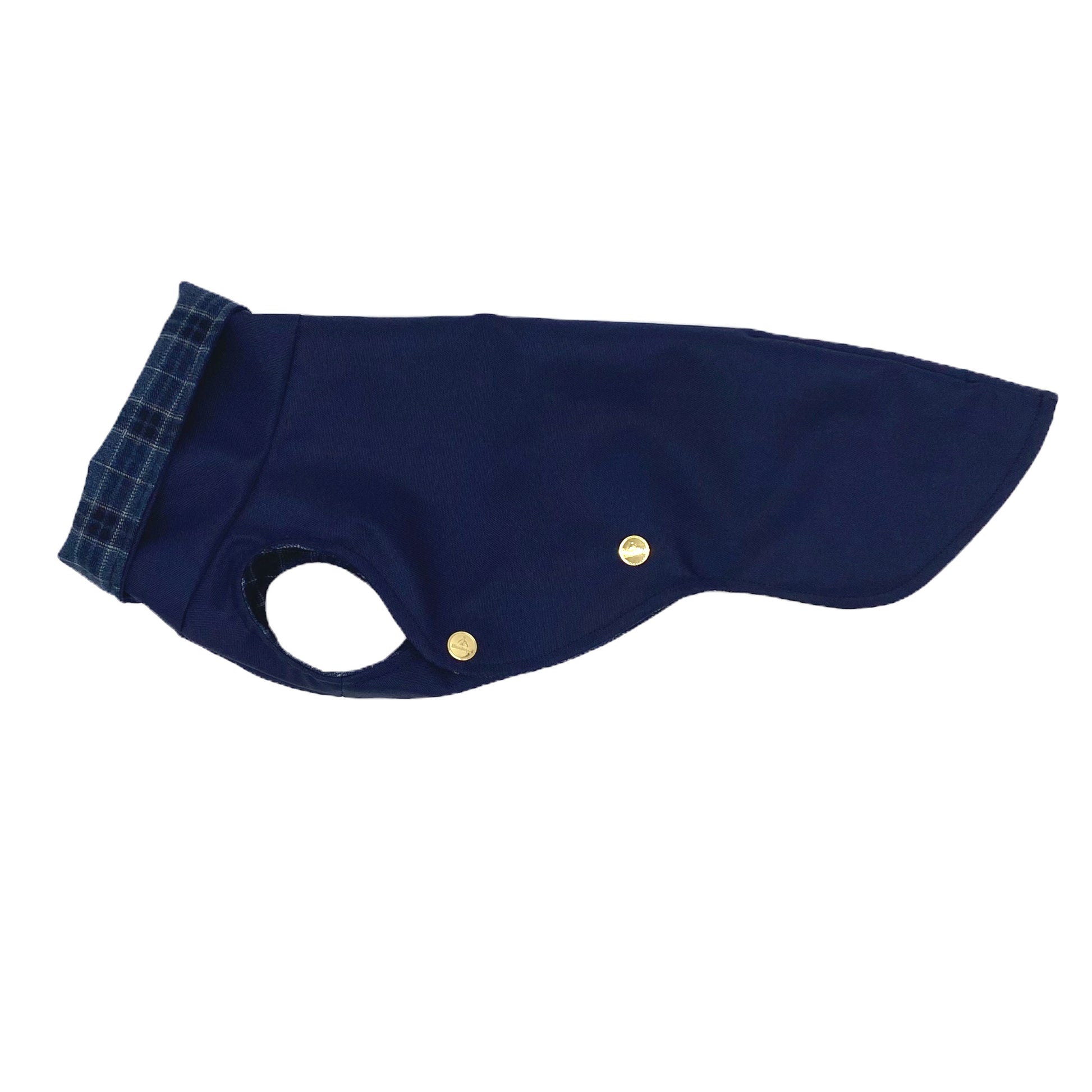 Leichter Regenmantel NAVY mit MIDNIGHT CHECK – Ansicht 1