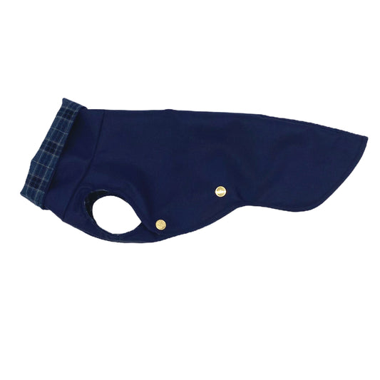 Leichter Regenmantel NAVY mit MIDNIGHT CHECK – Ansicht 1